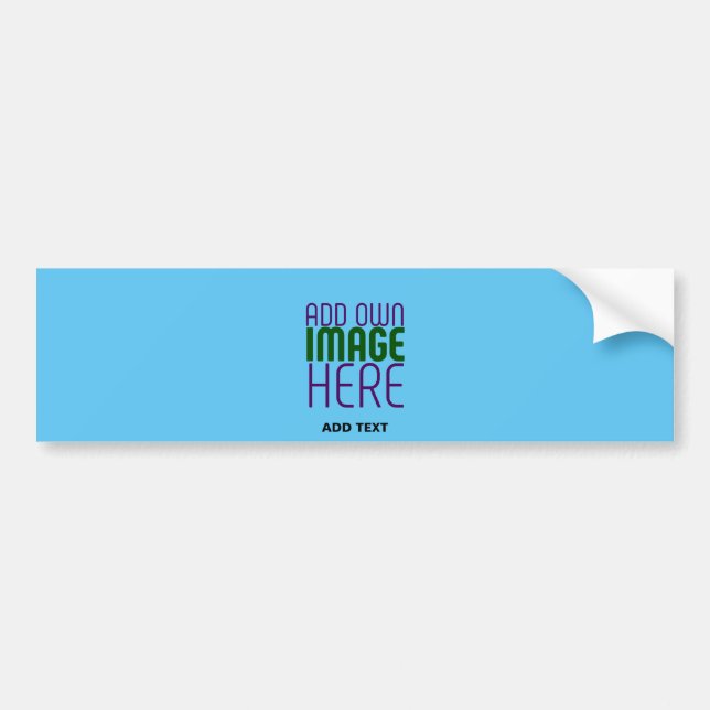 MODERNES EDITABLE SWAG SKY BLAUE BILD TEMPLATE AUTOAUFKLEBER (Vorne)