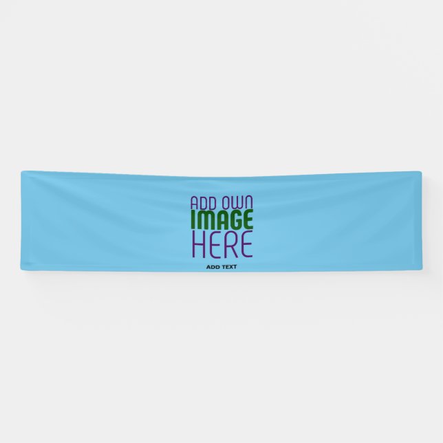 MODERNES EDITABLE SWAG SKY BLAUE BILD TEMPLATE BANNER (Horizontal)