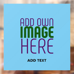 MODERNES EDITABLE SWAG SKY BLAUE BILD TEMPLATE FENSTERAUFKLEBER