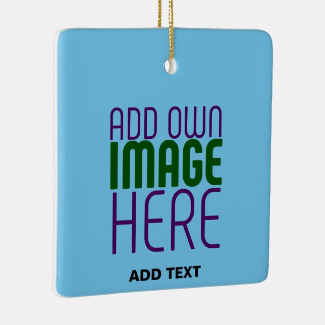 MODERNES EDITABLE SWAG SKY BLAUE BILD TEMPLATE KERAMIKORNAMENT (Rechts)