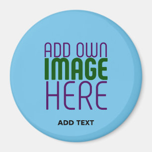 MODERNES EDITABLE SWAG SKY BLAUE BILD TEMPLATE MAGNET