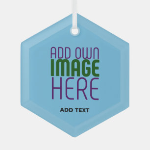 MODERNES EDITABLE SWAG SKY BLAUE BILD TEMPLATE ORNAMENT AUS GLAS