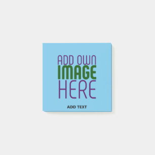 MODERNES EDITABLE SWAG SKY BLAUE BILD TEMPLATE POST-IT KLEBEZETTEL