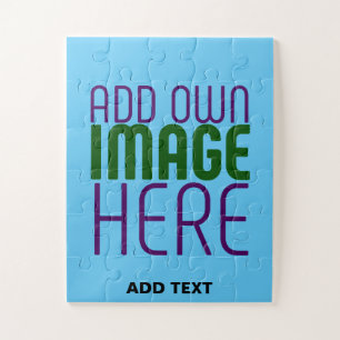 MODERNES EDITABLE SWAG SKY BLAUE BILD TEMPLATE PUZZLE