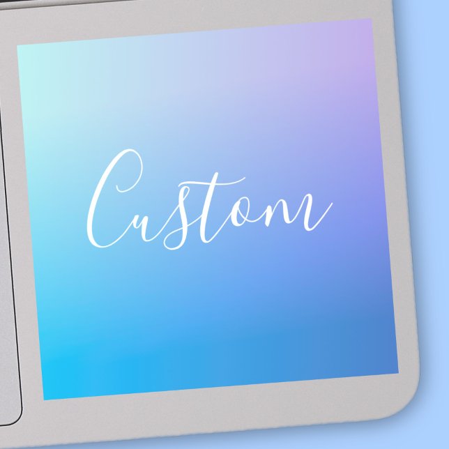 Modernes Editierbares Skriptschreiben | Farbenfroh Aufkleber (Von Creator hochgeladen)