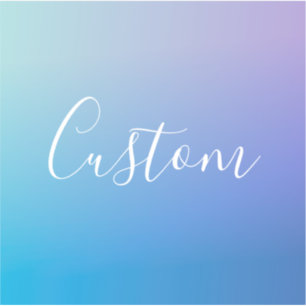 Modernes Editierbares Skriptschreiben Farbenfroh Aufkleber