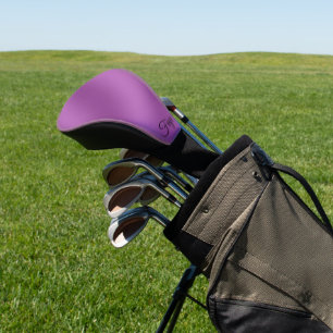 Modernes, einfach lila Wellenmuster Golf Headcover