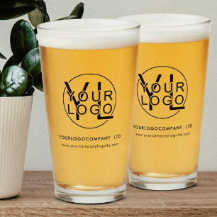 Modernes, einfaches Berufliches Firmenlogo und Nam Glas