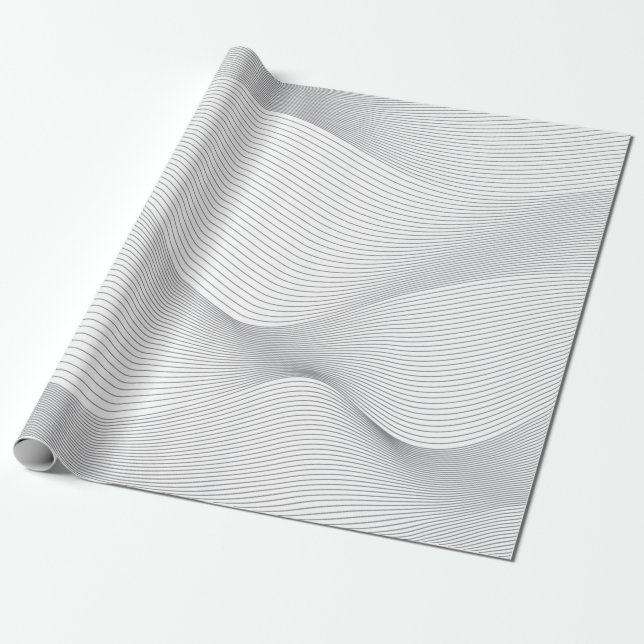 Modernes, einfaches, cooles, abstraktes Bewegungsm Geschenkpapier (Ungerollt)