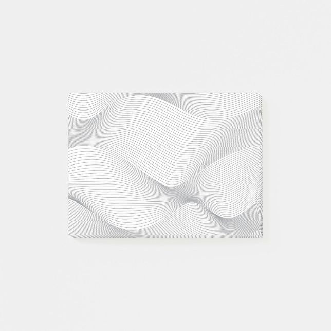 Modernes, einfaches, cooles, abstraktes Bewegungsm Post-it Klebezettel (Vorderseite)