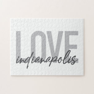 Modernes, einfaches, cooles Design der Liebe India Puzzle