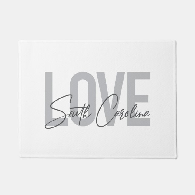 Modernes, einfaches, cooles Design Liebe South Car Fußmatte (Vorderseite)