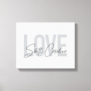 Modernes, einfaches, cooles Design Liebe South Car Leinwanddruck