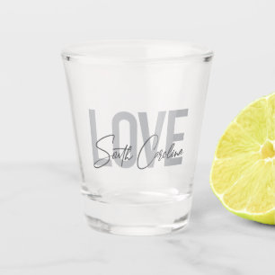 Modernes, einfaches, cooles Design Liebe South Car Schnapsglas