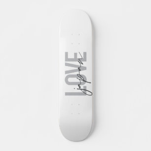 Modernes, einfaches, cooles, urbanes Design Liebe Skateboard
