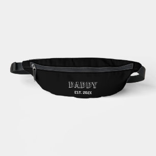 Modernes, einfaches Daddy Est Year Bold Typografy Bauchtasche