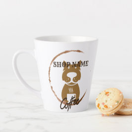 Modernes einfaches Dog Café Coffee Shop Milchtasse