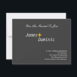 Modernes, einfaches Elegance Gay Einladung<br><div class="desc">Moderne,  aber schlicht elegante schwule / lesbische Hochzeitseinladungen.. graue,  gelbe und weiße,  individuelle Hochzeitsfeiern ...  fügen Sie Ihren eigenen Text hinzu .. auch in anderen Größen im Geschäft. ...  Gay Pride Hochzeit / zivile Zeremonie Einladungen von Ricaso</div>