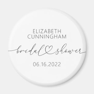 Modernes, einfaches Elegantes Brautparty Magnet