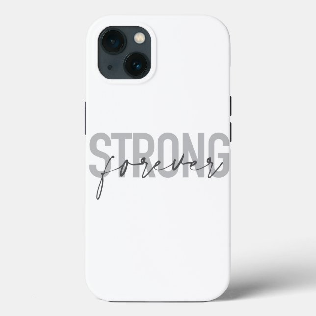 Modernes, einfaches, elegantes Design Strong Forev Case-Mate iPhone Hülle (Rückseite)