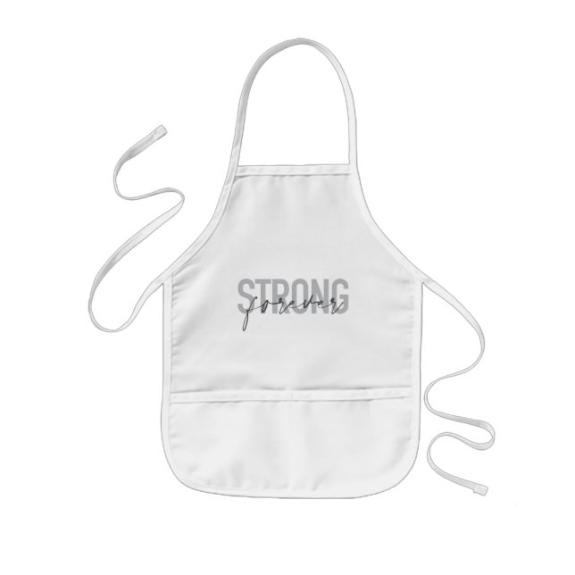 Modernes, einfaches, elegantes Design Strong Forev Kinderschürze (Vorne)