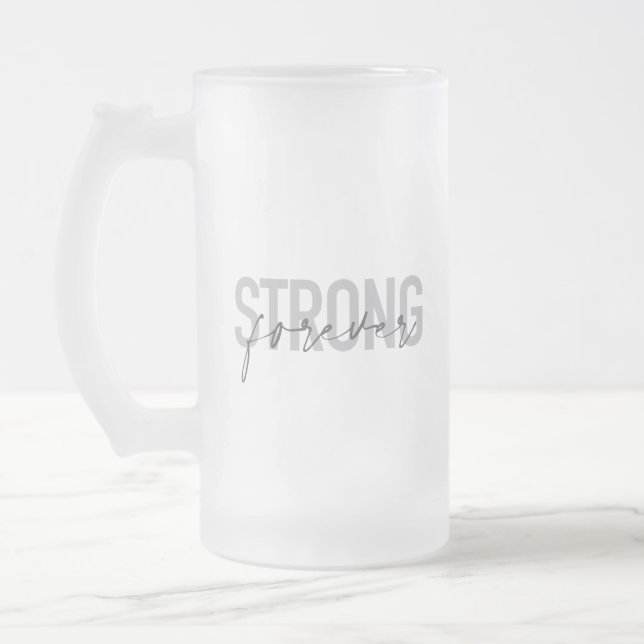Modernes, einfaches, elegantes Design Strong Forev Mattglas Bierglas (Links)