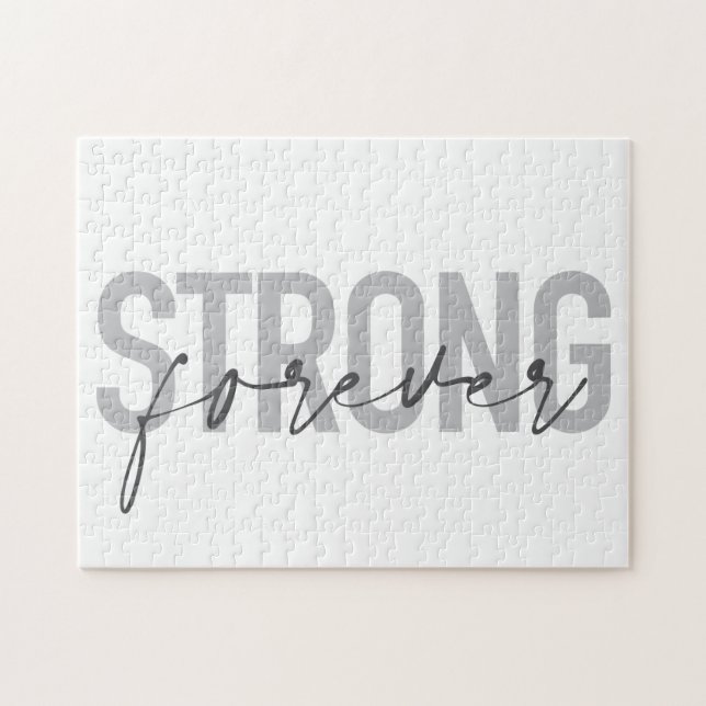Modernes, einfaches, elegantes Design Strong Forev Puzzle (Horizontal)