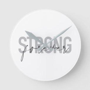 Modernes, einfaches, elegantes Design Strong Forev Runde Wanduhr
