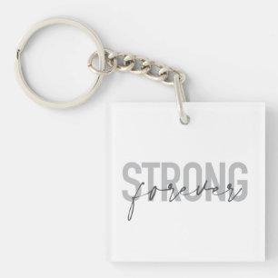 Modernes, einfaches, elegantes Design Strong Forev Schlüsselanhänger
