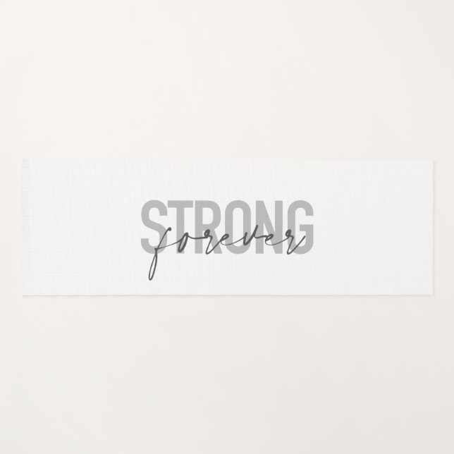Modernes, einfaches, elegantes Design Strong Forev Yogamatte (Vorderseite (Horizontal))