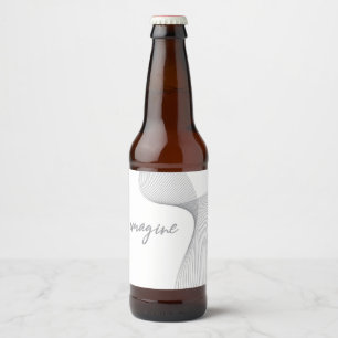 Modernes, einfaches, elegantes Grafikdesign von Im Bierflaschenetikett