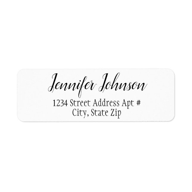 Modernes, einfaches, elegantes Skript schwarz und  (Vorne)