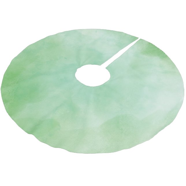 Modernes Einfaches Farbverlauf Merry Xmas Muster Polyester Weihnachtsbaumdecke (Schrägansicht)