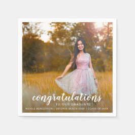 Modernes Einfaches Foto Eleganter Abschluss Serviette