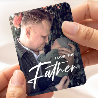 Modernes Einfaches für Vater I Liebe Sie Vatertag Magnet