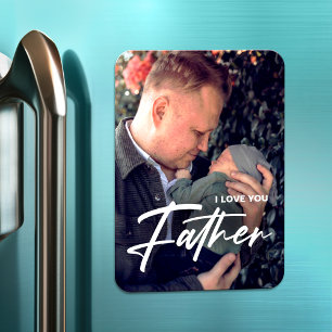 Modernes Einfaches für Vater I Liebe Sie Vatertag  Magnet