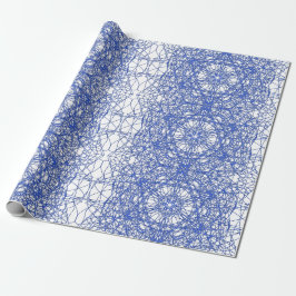 Modernes, einfaches geometrisches Fraktal Geschenkpapier