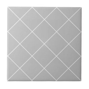 Modernes, einfaches geometrisches, graues Diamantg Fliese