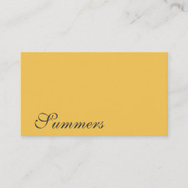 Modernes einfaches Gold Black Visitenkarte