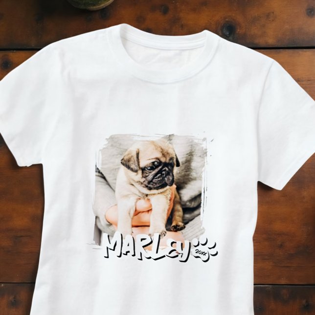 Modernes, einfaches Grunge Foto T-Shirt (Von Creator hochgeladen)