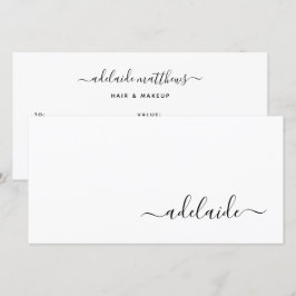 Modernes, einfaches Hair-Stylist-Skriptgeschenk