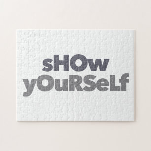 Modernes, einfaches, kühnes, urbanes Design Zeigen Puzzle