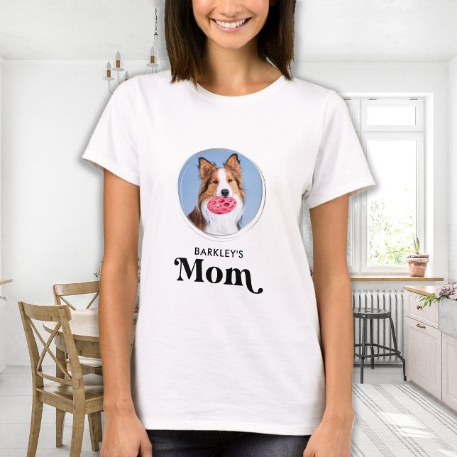 Modernes, einfaches Mama-Hund-Foto T-Shirt (Von Creator hochgeladen)