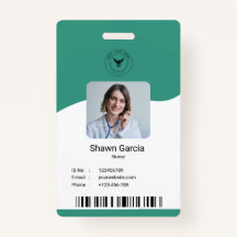 Modernes einfaches medizinisches ID-Abzeichen