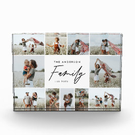 modernes, einfaches Mehrfamiliengeschenk mit minim Fotoblock
