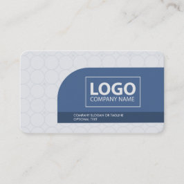 Modernes, einfaches Minimalistisch sauberes Blau B Visitenkarte