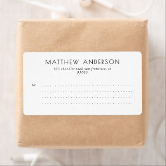 Modernes, einfaches Minimalistisches Mailing für U
