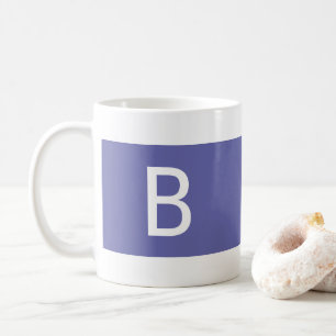 Modernes, einfaches Mit Monogramm Anfangsbuchstabe Kaffeetasse
