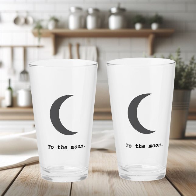 Modernes, einfaches Mondpreisangebot Glas (Von Creator hochgeladen)