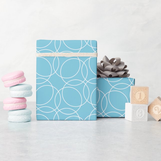 Modernes, einfaches Muster Geschenkpapier (Babyparty)